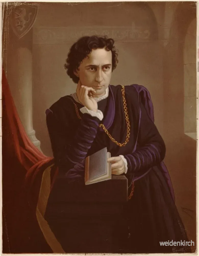 Målning Edwin Booth en Hamlet - Bencke Scott | Konsttryck - Bild 2