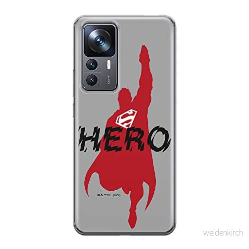 ERT GROUP mobiltelefonfodral för Xiaomi 12T/12T pro/K50 Ultra originalt och officiellt licensierat DC mönster Superman 038 anpassad till formen på mobiltelefonen, fodral tillverkad av TPU plast 5905511586591
