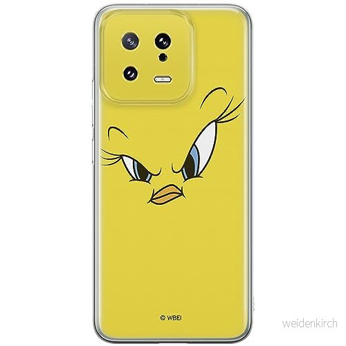 ERT GROUP mobiltelefonfodral för Xiaomi 13 originalt och officiellt licensierat Looney Tunes mönster Tweety 001 optimalt anpassad till formen på mobiltelefonen, fodral tillverkad av TPU plast 5905511901271