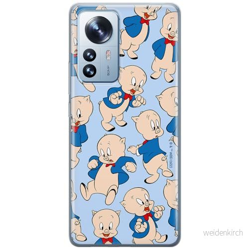 ERT GROUP mobiltelefonfodral för Xiaomi 12 / 12X originalt och officiellt licensierat Looney Tunes mönster Porky Pig 001 optimalt anpassad till formen på mobiltelefonen, fodral tillverkad av TPU plast 5905511617660