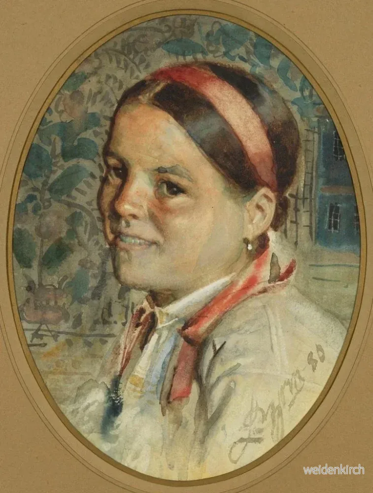 Målning Tête de femme - Anders Zorn | Konsttryck - Bild 2