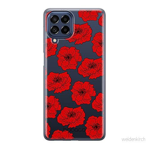 ERT GROUP mobiltelefonfodral för Samsung M53 5G originalt och officiellt licensierat Babaco mönster Flowers 018 optimalt anpassad till formen på mobiltelefonen, gedeeltelijk transparant 5905511385477