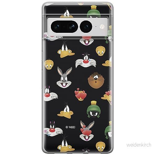 ERT GROUP mobiltelefonfodral för Google PIXEL 7 PRO originalt och officiellt licensierat Looney Tunes mönster 007 optimalt anpassad till formen på mobiltelefonen, fodral tillverkad av TPU plast 5905795165826