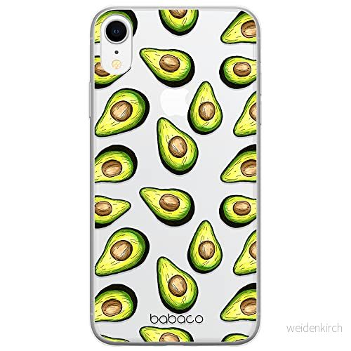 ERT GROUP mobiltelefonfodral för Apple Iphone XR originalt och officiellt licensierat Babaco mönster Fruits 001 Vit optimalt anpassad till formen på mobiltelefonen, gedeeltelijk transparant 5903537752549