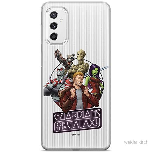 ERT GROUP mobiltelefonfodral för Samsung M52 5G originalt och officiellt licensierat Marvel mönster Guardians of the Galaxy 009 anpassad till formen på mobiltelefonen, gedeeltelijk transparant 5904805488382