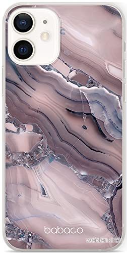 ERT GROUP mobiltelefonfodral för Apple Iphone 12 Mini originalt och officiellt licensierat Babaco mönster Abstract 004 Vit anpassad till formen på mobiltelefonen, fodral tillverkad av TPU plast 5903537991580