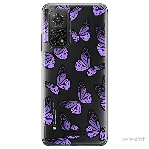 ERT GROUP mobiltelefonfodral för Xiaomi Redmi Note 11T 5G/11S 5G/POCO M4 Pro 5G originalt och officiellt licensierat Babaco mönster Butterflies 002, gedeeltelijk transparant 5904805715433
