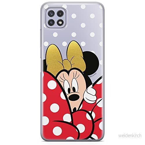 ERT GROUP mobiltelefonfodral för Samsung A22 5G originalt och officiellt licensierat Disney mönster Minnie 015 optimalt anpassad till formen på mobiltelefonen, gedeeltelijk transparant 5903932803174