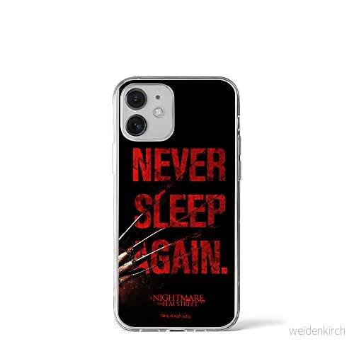 ERT GROUP mobiltelefonfodral för Iphone 12 Mini originalt och officiellt licensierat Horror mönster Nightmare of Elm Street 003 anpassad till formen på mobiltelefonen, fodral tillverkad av TPU plast 5905511074975