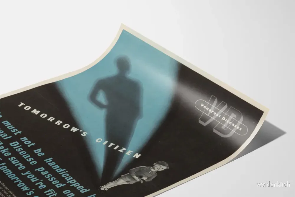 Vintageposter för medvetenhet om sexuellt överförbara sjukdomar - Bild 3