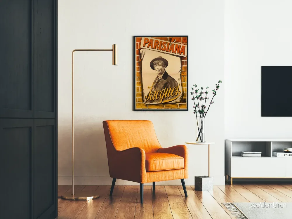 Vintageposter Parisiana Jacquet för väggdekoration - Bild 2