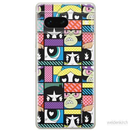 ERT GROUP mobiltelefonfodral för Google PIXEL 7 originalt och officiellt licensierat The Powerpuff Girls mönster 027 optimalt anpassad till formen på mobiltelefonen, fodral tillverkad av TPU plast 5905795154240