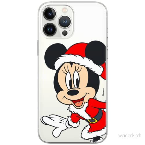 ERT GROUP mobiltelefonfodral för Apple Iphone 11 originalt och officiellt licensierat Disney mönster Minnie 062 Vit optimalt anpassad till formen på mobiltelefonen, gedeeltelijk transparant 5903932044058