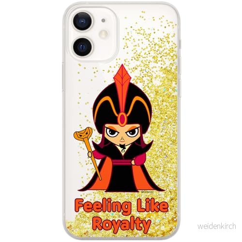 ERT GROUP mobiltelefonfodral för Apple Iphone 12 Mini originalt och officiellt licensierat Disney mönster Jafar 001 optimalt anpassad till formen på mobiltelefonen, med glitter overflow effekt 5905131411761
