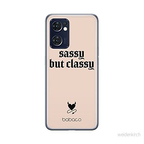 ERT GROUP mobiltelefonfodral för Oppo RENO 7 5G originalt och officiellt licensierat Babaco mönster Sassy but classy 001 optimalt anpassad till formen på mobiltelefonen, fodral tillverkad av TPU plast 5905511312794