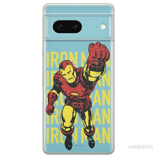 ERT GROUP mobiltelefonfodral för Google PIXEL 7 originalt och officiellt licensierat Marvel mönster Iron Man 009 optimalt anpassad till formen på mobiltelefonen, fodral tillverkad av TPU plast 5905795141561