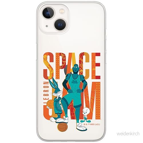 ERT GROUP mobiltelefonfodral för Iphone 13 MINI originalt och officiellt licensierat Looney Tunes mönster Space Jam 002 anpassad till formen på mobiltelefonen, fodral tillverkad av TPU plast 5905511017446