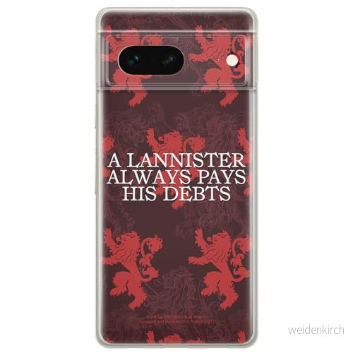 ERT GROUP mobiltelefonfodral för Google PIXEL 7 originalt och officiellt licensierat Game of Thrones mönster 018 optimalt anpassad till formen på mobiltelefonen, fodral tillverkad av TPU plast 5905795145880