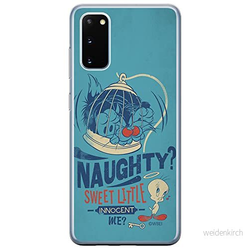 ERT GROUP mobiltelefonfodral för Samsung S20 FE / 5G originalt och officiellt licensierat Looney Tunes mönster Sylvester & Tweety 001, fodral tillverkad av TPU plast 5903932407907