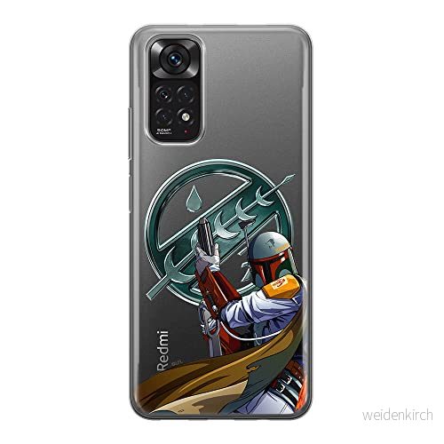 ERT GROUP mobiltelefonfodral för Xiaomi REDMI NOTE 11S 4G / 11 originalt och officiellt licensierat Star Wars mönster Boba Fett 002, gedeeltelijk transparant 5905511563301