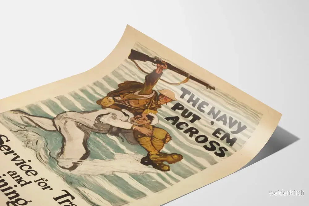 Vintage marinposter – Service, Resor och Träning för 17-35-åringar - Bild 3