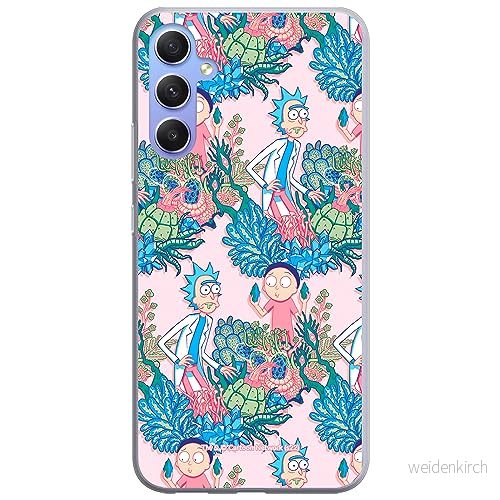 ERT GROUP mobiltelefonfodral för Samsung A54 5G originalt och officiellt licensierat Rick and Morty mönster & 021 anpassad till formen på mobiltelefonen, fodral tillverkad av TPU plast 5905511810306