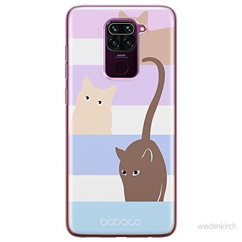 ERT GROUP mobiltelefonfodral för Xiaomi REDMI NOTE 9 originalt och officiellt licensierat Babaco mönster Cats 014 optimalt anpassad till formen på mobiltelefonen, fodral tillverkad av TPU plast 5905131096050