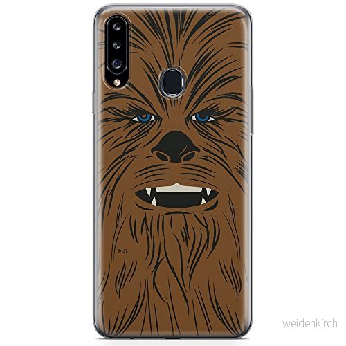 ERT GROUP mobiltelefonfodral för Samsung A20S originalt och officiellt licensierat Star Wars mönster Chewbacca 005 optimalt anpassad till formen på mobiltelefonen, fodral tillverkad av TPU plast 5904805440205