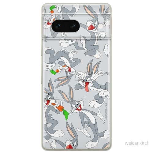 ERT GROUP mobiltelefonfodral för Google PIXEL 7 originalt och officiellt licensierat Looney Tunes mönster Bugs 013 optimalt anpassad till formen på mobiltelefonen, fodral tillverkad av TPU plast 5905795153472