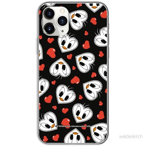 ERT GROUP mobiltelefonfodral för Iphone 11 PRO originalt och officiellt licensierat Looney Tunes mönster Tweety 018 optimalt anpassad till formen på mobiltelefonen, fodral tillverkad av TPU plast 5905795121464