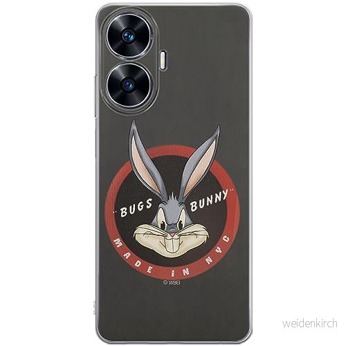 ERT GROUP mobiltelefonfodral för Realme C55 originalt och officiellt licensierat Looney Tunes mönster Bugs 006 optimalt anpassad till formen på mobiltelefonen, fodral tillverkad av TPU plast 5905511861179
