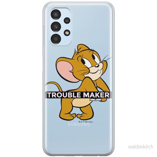 ERT GROUP mobiltelefonfodral för Samsung A13 4G originalt och officiellt licensierat Tom and Jerry mönster 012 optimalt anpassad till formen på mobiltelefonen, gedeeltelijk transparant 5904805547621