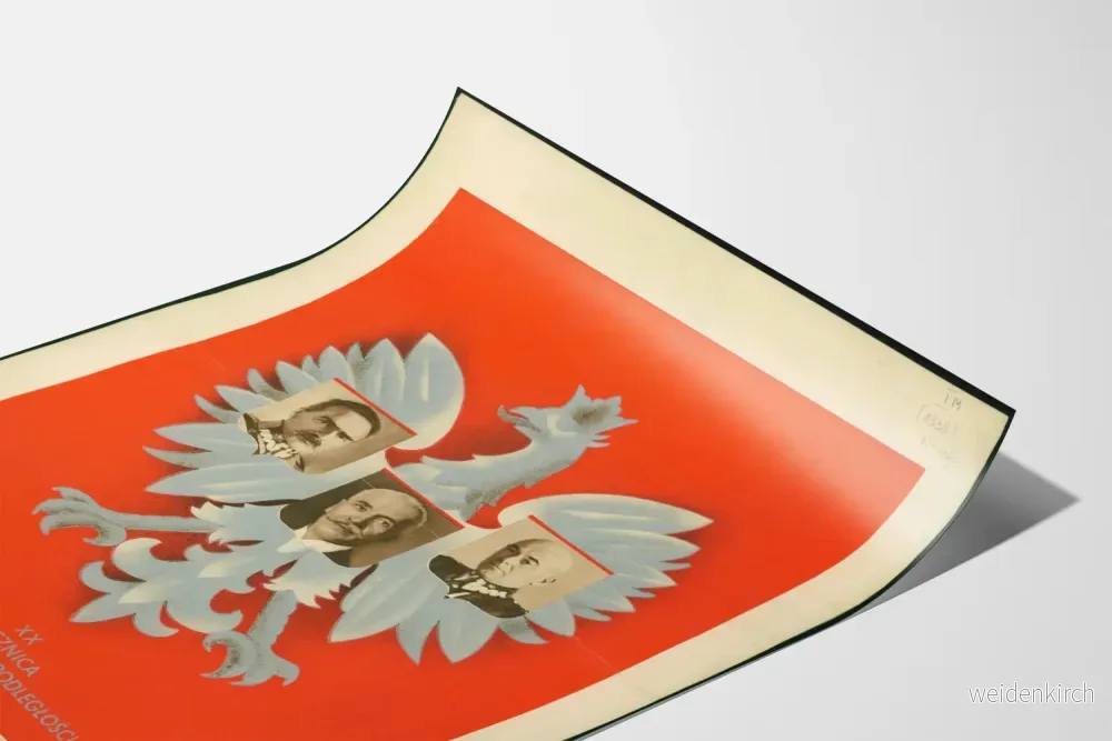 Vintage affisch för Polens självständighetsjubileum XX år - Bild 3