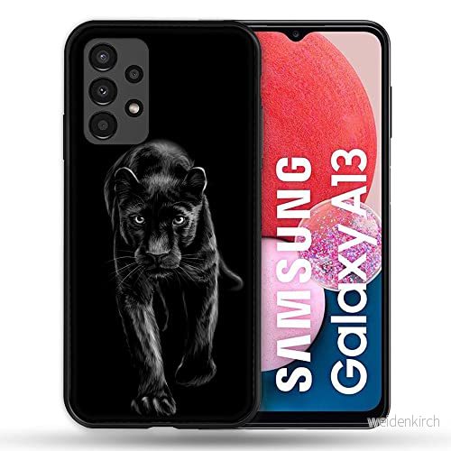 Fodral för Samsung Galaxy A13 svart Panther djur 3614848280134
