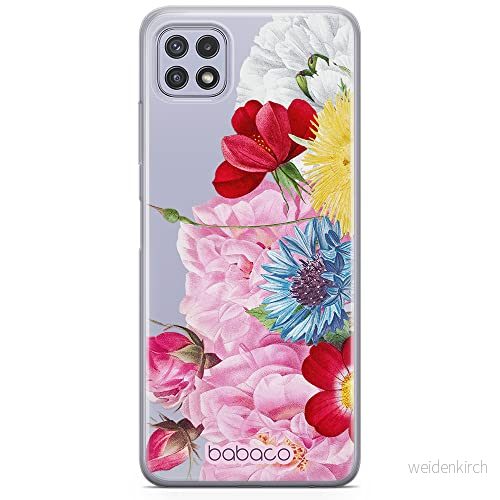 ERT GROUP mobiltelefonfodral för Samsung A22 5G originalt och officiellt licensierat Babaco mönster Flowers 056 optimalt anpassad till formen på mobiltelefonen, gedeeltelijk transparant 5905131362124