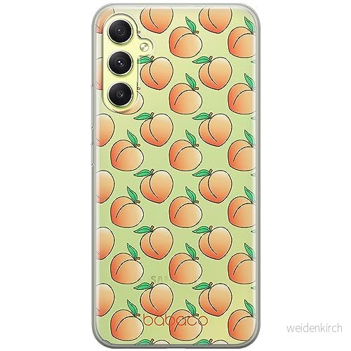 ERT GROUP mobiltelefonfodral för Samsung A34 5G originalt och officiellt licensierat Babaco mönster Peaches 001 optimalt anpassad till formen på mobiltelefonen, fodral tillverkad av TPU plast 5905511775940