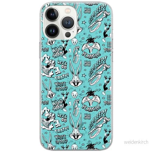 ERT GROUP mobiltelefonfodral för Huawei P30 originalt och officiellt licensierat Looney Tunes mönster 004 Vit optimalt anpassad till formen på mobiltelefonen, fodral tillverkad av TPU plast 5903040891261