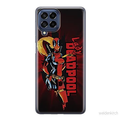 ERT GROUP mobiltelefonfodral för Samsung M53 5G originalt och officiellt licensierat Marvel mönster Deadpool 009 optimalt anpassad till formen på mobiltelefonen, fodral tillverkad av TPU plast 5905511393502