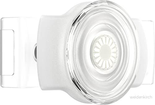 PopSockets Slidable Phone Grip Clear on White with Square Edges 840173712665