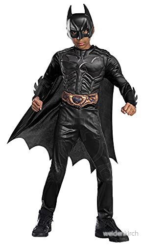 Rubie's 702362L Batman The Dark Knight maskeradklänning, pojke, svart, ålder 7 8 883028427321