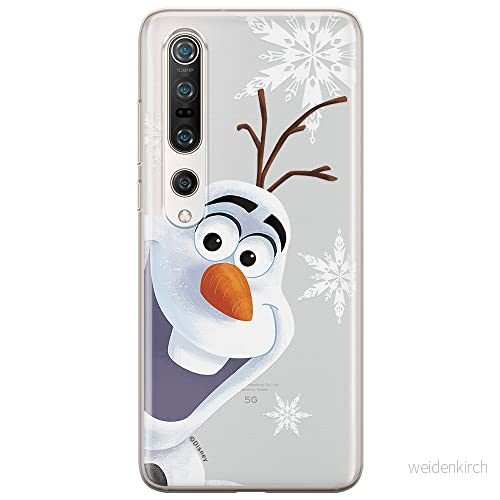 ERT GROUP mobiltelefonfodral för Xiaomi MI 10 / PRO originalt och officiellt licensierat Disney mönster Olaf 002 optimalt anpassad till formen på mobiltelefonen, gedeeltelijk transparant 5903537168715
