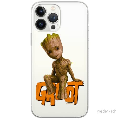 ERT GROUP mobiltelefonfodral för Samsung A71 originalt och officiellt licensierat Marvel mönster Groot 005 Vit optimalt anpassad till formen på mobiltelefonen, gedeeltelijk transparant 5903932995398