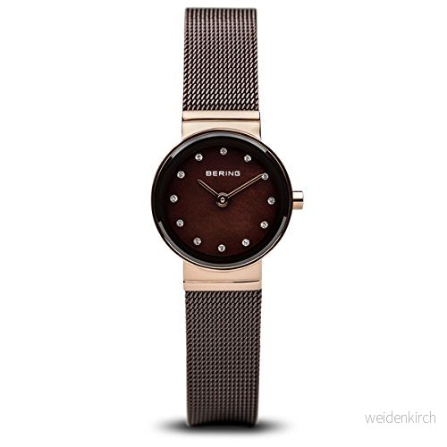 BERING Kvinnor Analogt Quarz Classic Collection armbandsur med Rostfritt stål Armband och Safirglas 4894041918266