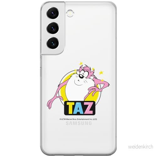 ERT GROUP mobiltelefonfodral för Samsung S22 PLUS originalt och officiellt licensierat Looney Tunes mönster Tasmanian 007 optimalt anpassad till formen på mobiltelefonen, gedeeltelijk transparant 5905795137229