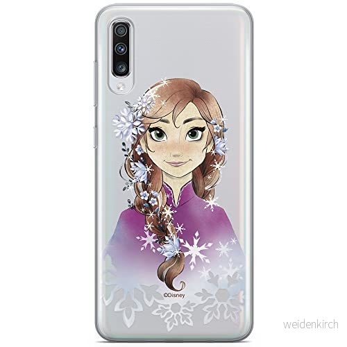 ERT GROUP mobiltelefonfodral för Samsung A70 originalt och officiellt licensierat Disney mönster Anna 001 optimalt anpassad till formen på mobiltelefonen, gedeeltelijk transparant 5902980409109