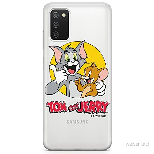 ERT GROUP mobiltelefonfodral för Samsung A03S originalt och officiellt licensierat Tom and Jerry mönster 013 optimalt anpassad till formen på mobiltelefonen, gedeeltelijk transparant 5904805277467