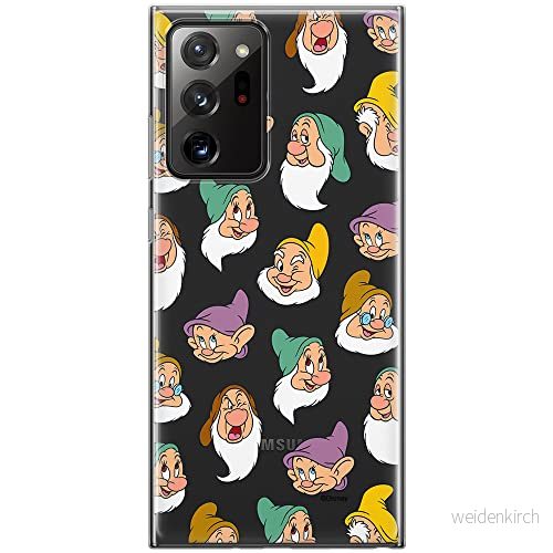 ERT GROUP mobiltelefonfodral för Samsung GALAXY NOTE 20 ULTRA originalt och officiellt licensierat Disney mönster Snow White and the Seven Dwarfs 015, gedeeltelijk transparant 5905131776266