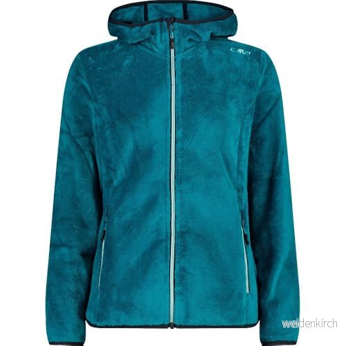 CMP Woman Jacket Fix Hood, teal, 42 8050243211789