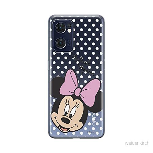 ERT GROUP mobiltelefonfodral för Oppo RENO 7 5G originalt och officiellt licensierat Disney mönster Minnie 008 optimalt anpassad till formen på mobiltelefonen, gedeeltelijk transparant 5905511306564