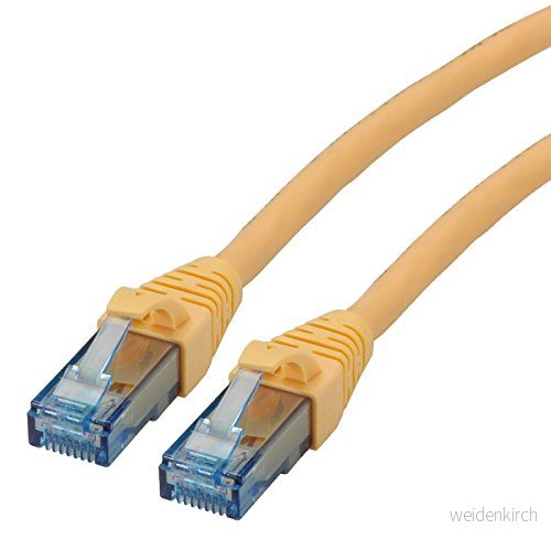 ROLINE Patchkabel Kat.6A UTP, komponentnivå, LSOH, gul, 1 m 7611990137541